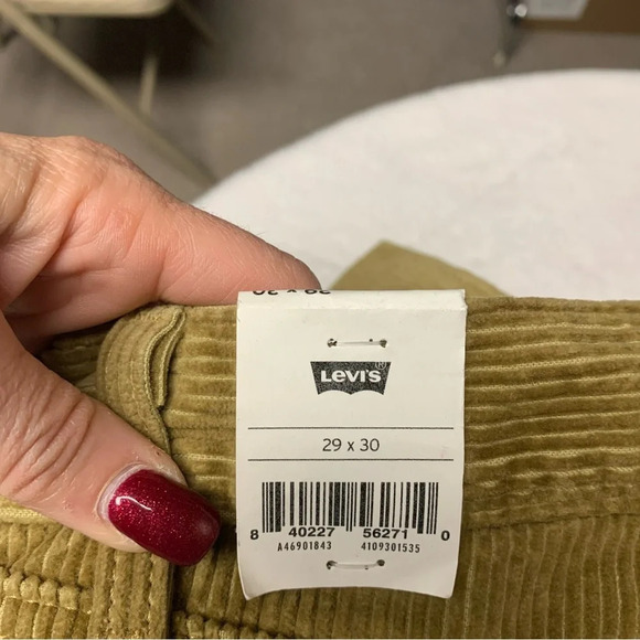 Levi’s Mens corded pants size 29x30 NWT light brown/goldiah color - Picture 7 of 9